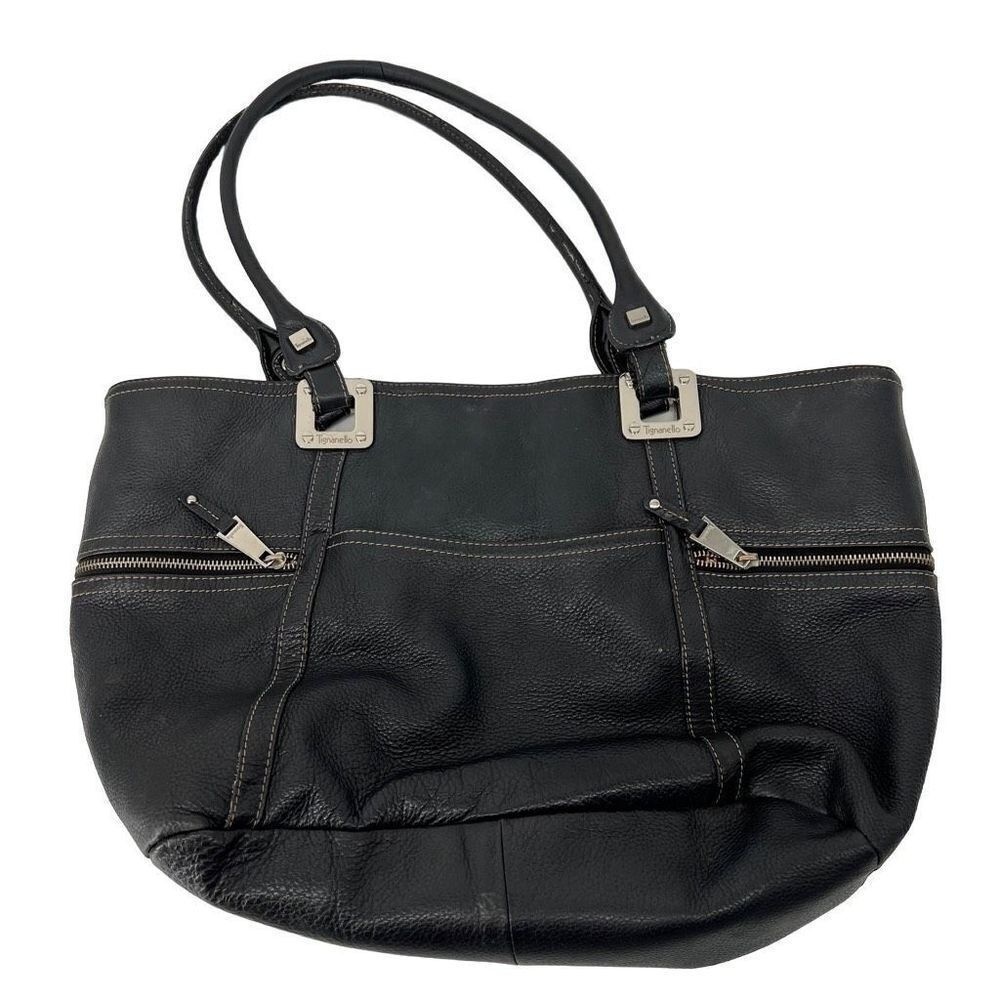 Tignanello Black Large Handbag